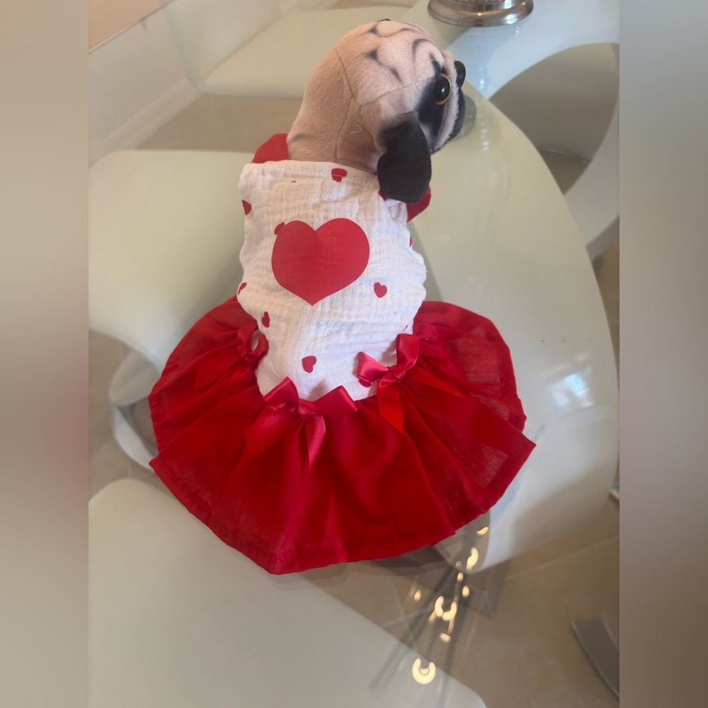 Red Heart ❤️ Dog Dress 👗
